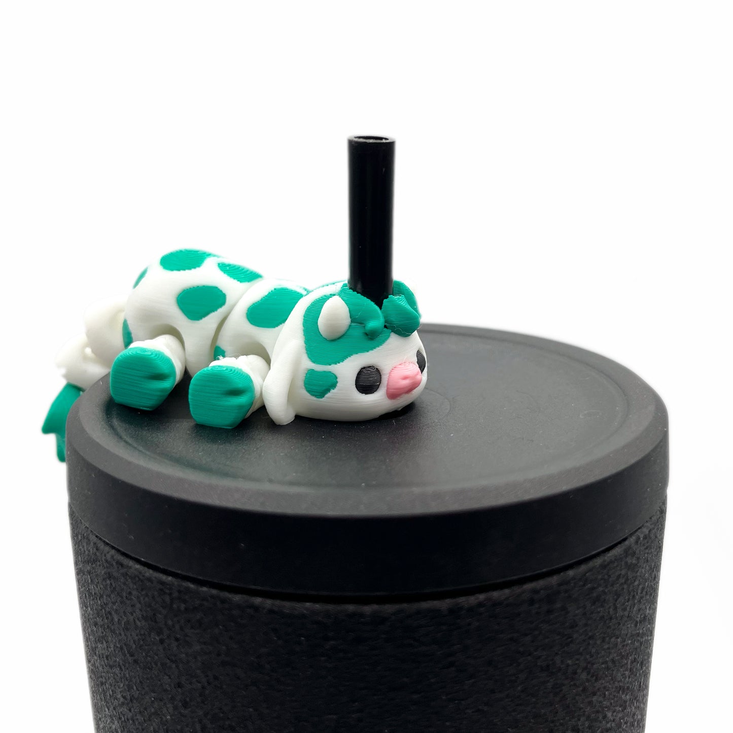 Sip Sidekicks - Articulating 3D Printed Animal Figurines – Pocket-Sized Drinkware Collectibles – Adorable 3D Printed Straw Buddy for Tumbler Cups | Collectible Cup Charm