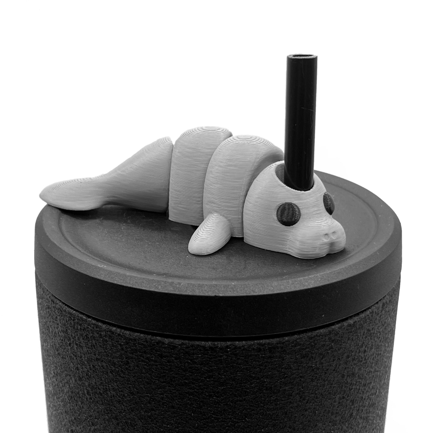 Sip Sidekicks - Articulating 3D Printed Animal Figurines – Pocket-Sized Drinkware Collectibles – Adorable 3D Printed Straw Buddy for Tumbler Cups | Collectible Cup Charm