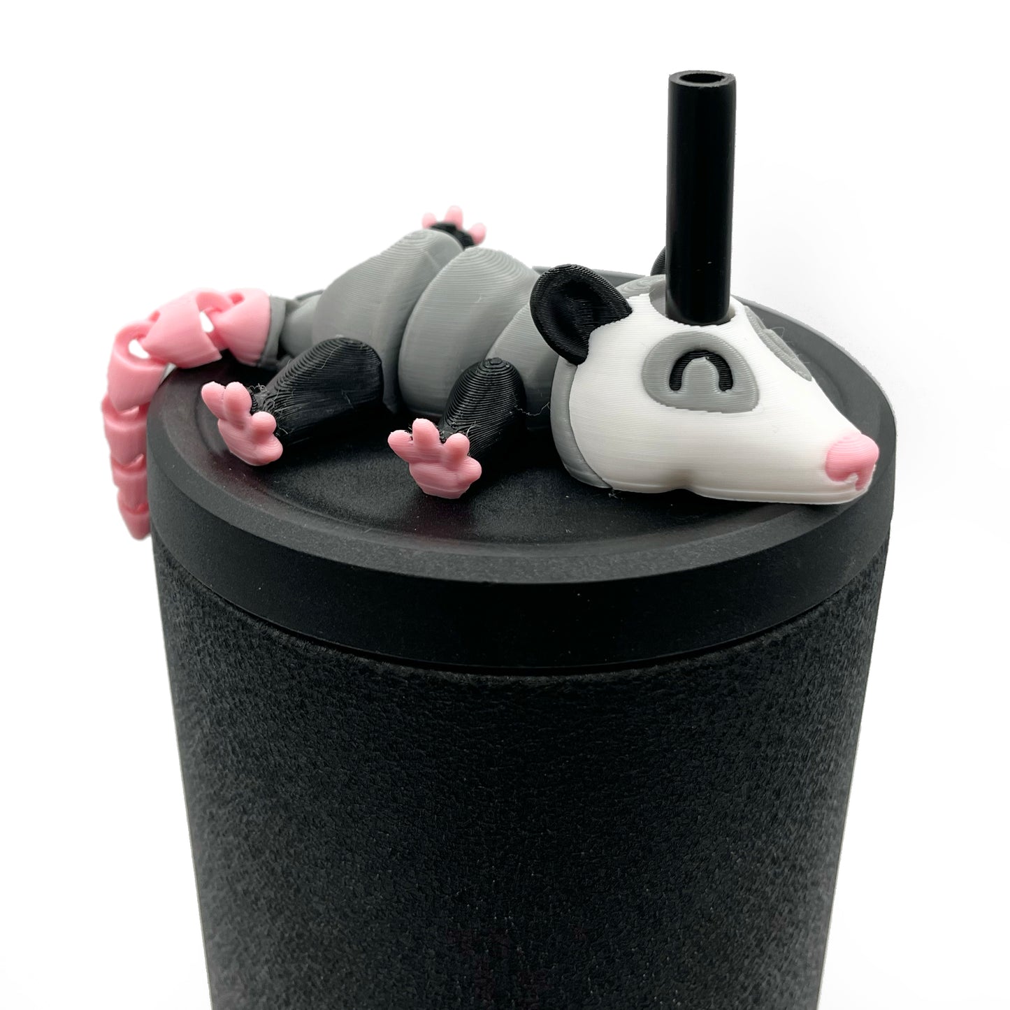 Sip Sidekicks - Articulating 3D Printed Animal Figurines – Pocket-Sized Drinkware Collectibles – Adorable 3D Printed Straw Buddy for Tumbler Cups | Collectible Cup Charm