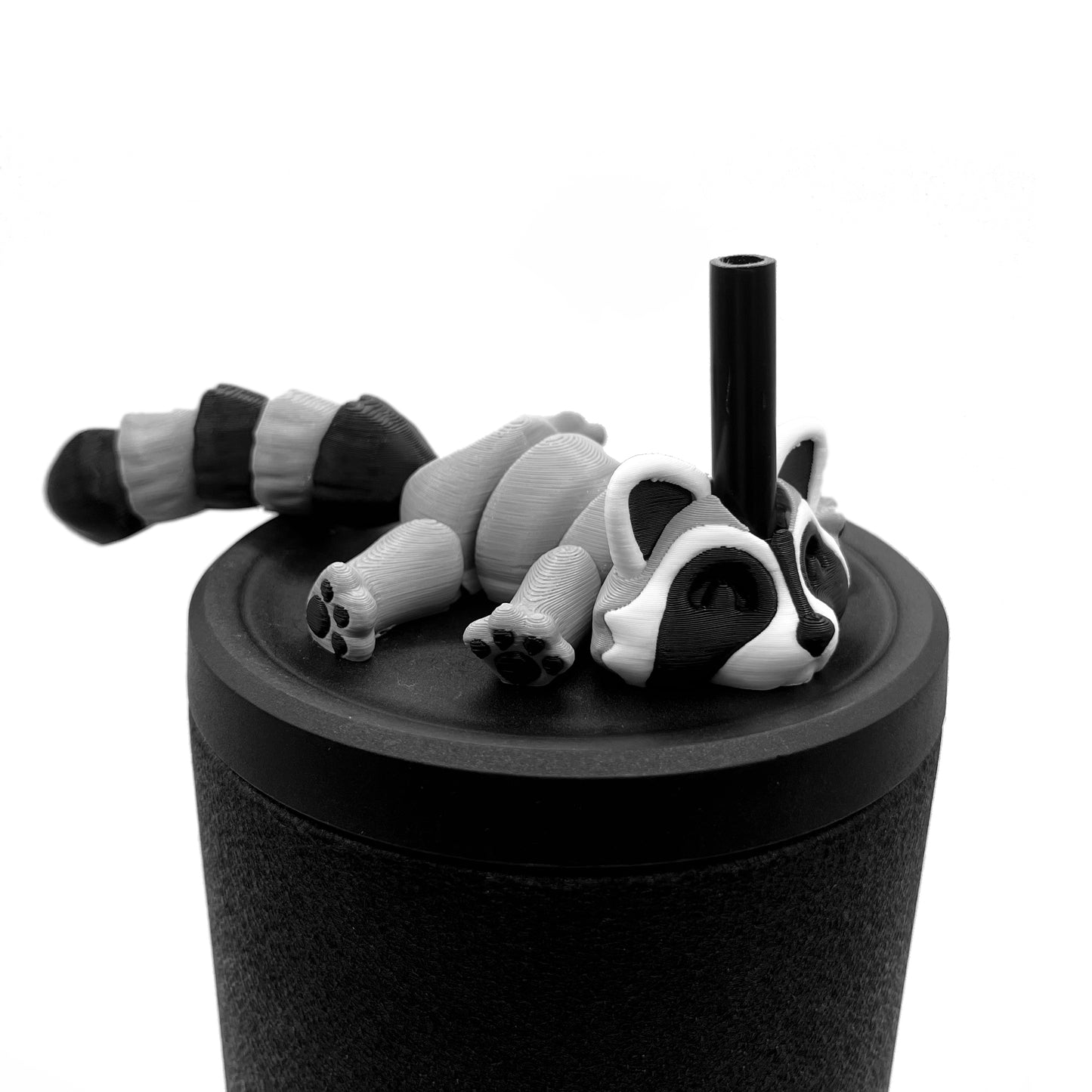 Sip Sidekicks - Articulating 3D Printed Animal Figurines – Pocket-Sized Drinkware Collectibles – Adorable 3D Printed Straw Buddy for Tumbler Cups | Collectible Cup Charm