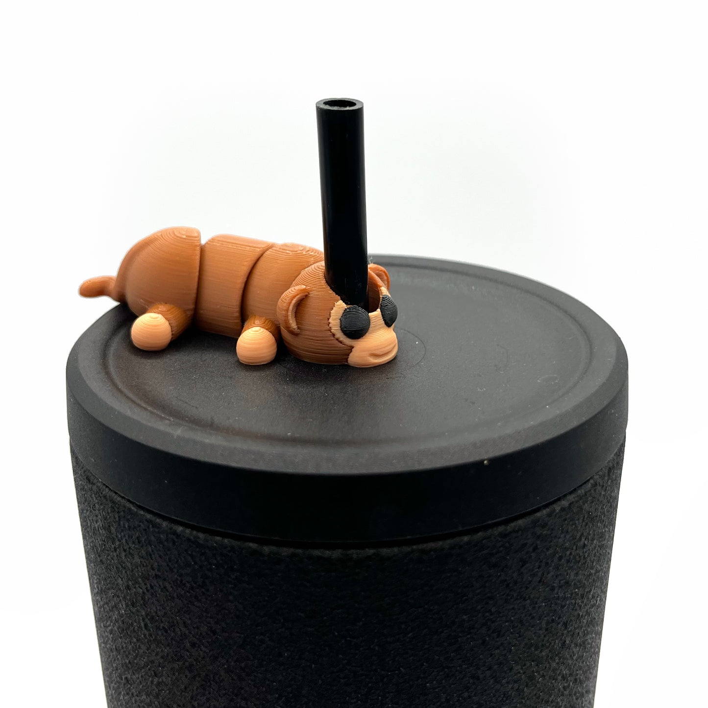 Sip Sidekicks - Articulating 3D Printed Animal Figurines – Pocket-Sized Drinkware Collectibles – Adorable 3D Printed Straw Buddy for Tumbler Cups | Collectible Cup Charm