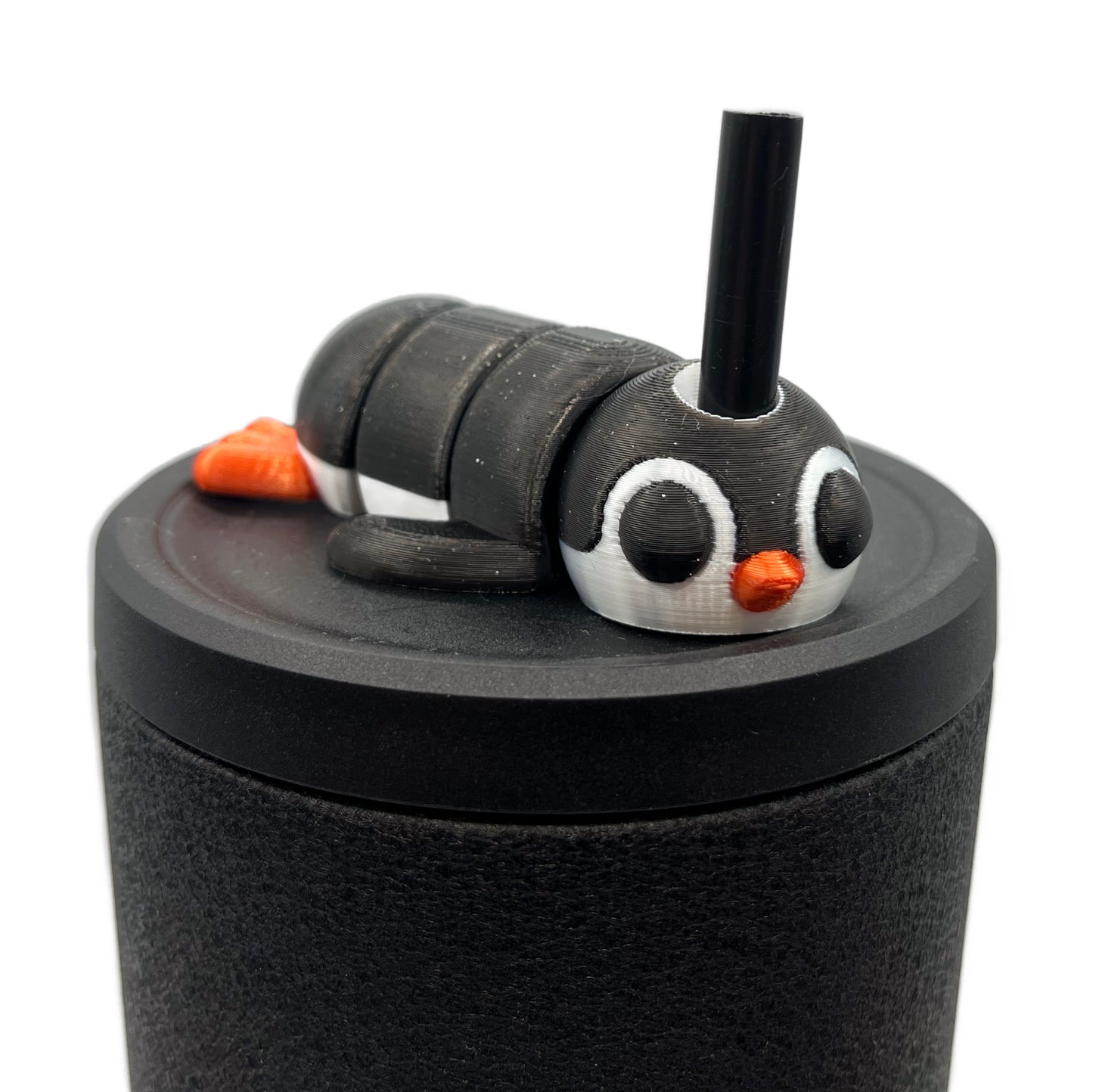 Sip Sidekicks - Articulating 3D Printed Animal Figurines – Pocket-Sized Drinkware Collectibles – Adorable 3D Printed Straw Buddy for Tumbler Cups | Collectible Cup Charm