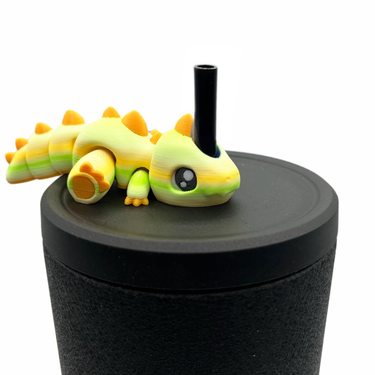 Sip Sidekicks - Articulating 3D Printed Animal Figurines – Pocket-Sized Drinkware Collectibles – Adorable 3D Printed Straw Buddy for Tumbler Cups | Collectible Cup Charm