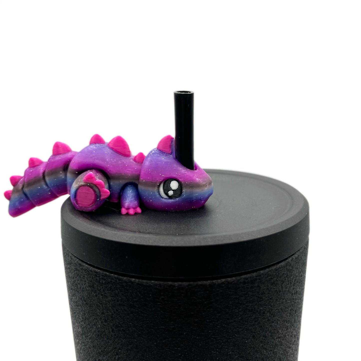 Sip Sidekicks - Articulating 3D Printed Animal Figurines – Pocket-Sized Drinkware Collectibles – Adorable 3D Printed Straw Buddy for Tumbler Cups | Collectible Cup Charm