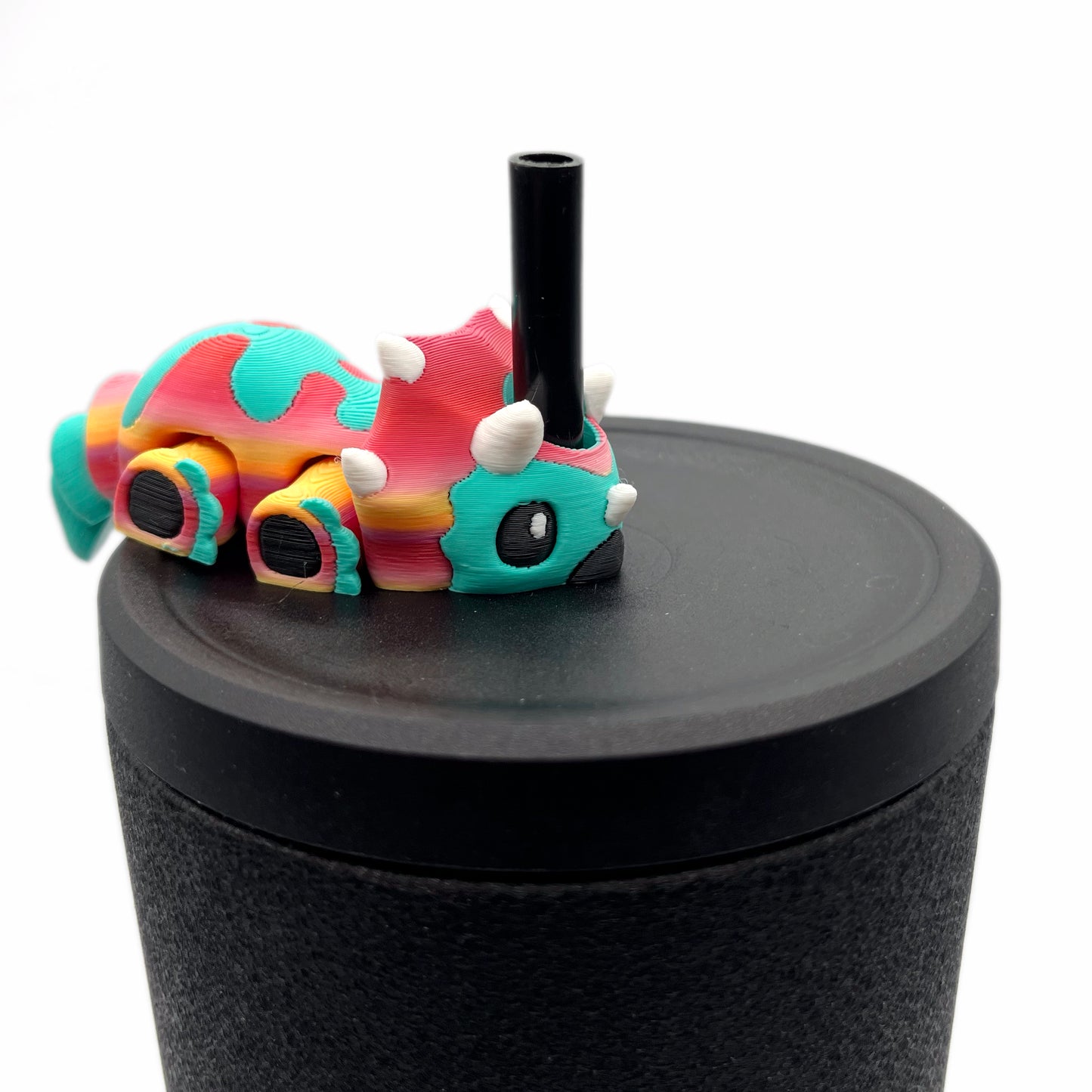 Sip Sidekicks - Articulating 3D Printed Animal Figurines – Pocket-Sized Drinkware Collectibles – Adorable 3D Printed Straw Buddy for Tumbler Cups | Collectible Cup Charm