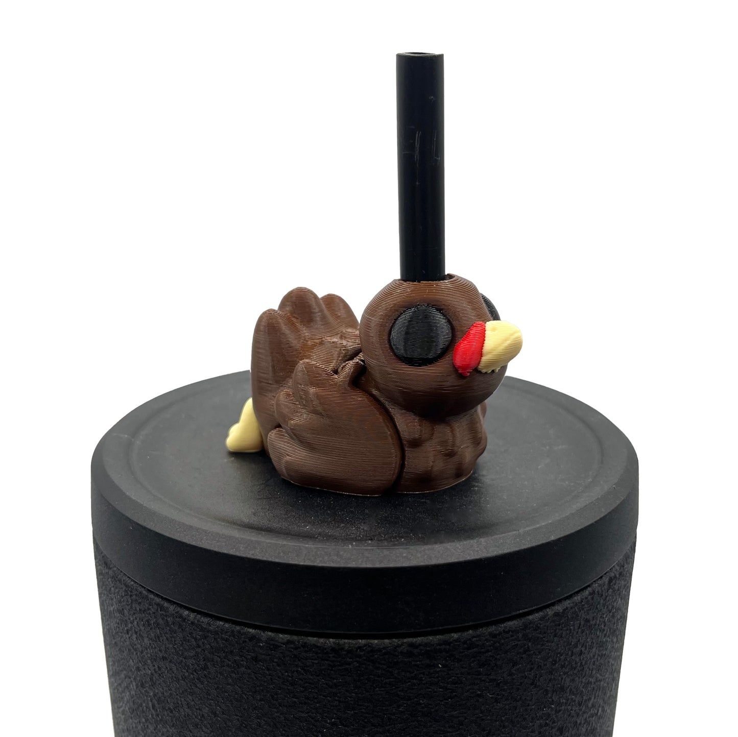 Sip Sidekicks - Articulating 3D Printed Animal Figurines – Pocket-Sized Drinkware Collectibles – Adorable 3D Printed Straw Buddy for Tumbler Cups | Collectible Cup Charm