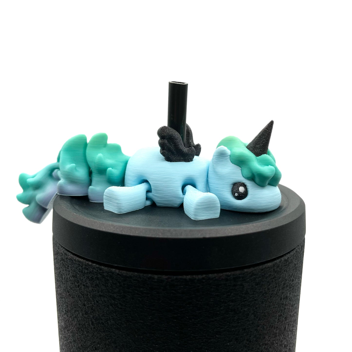 Sip Sidekicks - Articulating 3D Printed Animal Figurines – Pocket-Sized Drinkware Collectibles – Adorable 3D Printed Straw Buddy for Tumbler Cups | Collectible Cup Charm