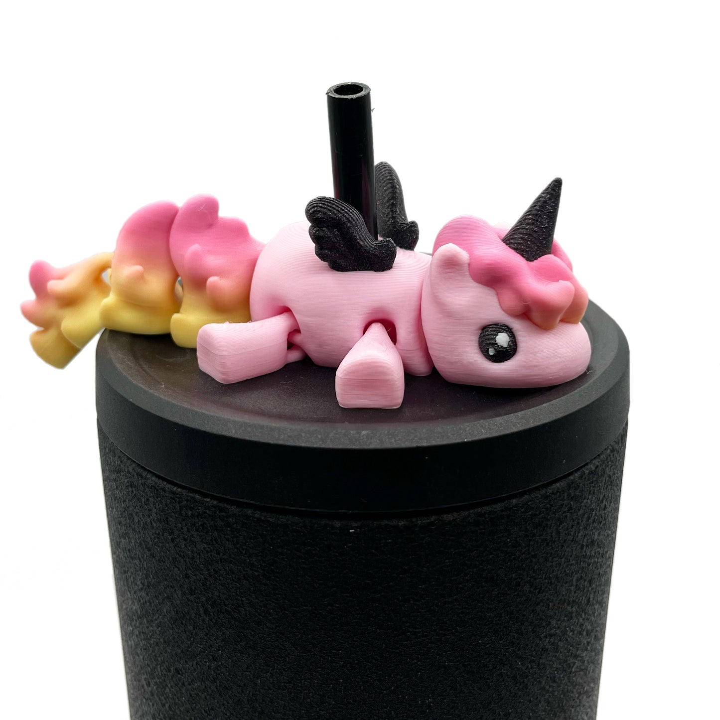 Sip Sidekicks - Articulating 3D Printed Animal Figurines – Pocket-Sized Drinkware Collectibles – Adorable 3D Printed Straw Buddy for Tumbler Cups | Collectible Cup Charm