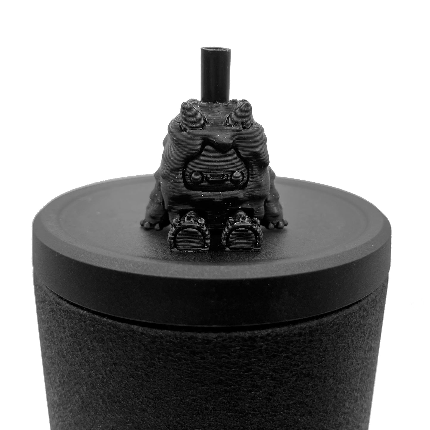 SIP SIDEKICKS - Flurryfoot & Bigfoot - Articulating 3D Printed Animal Figurines  – Adorable 3D Printed Straw Buddy for Tumbler Cups | Collectible Cup Charm