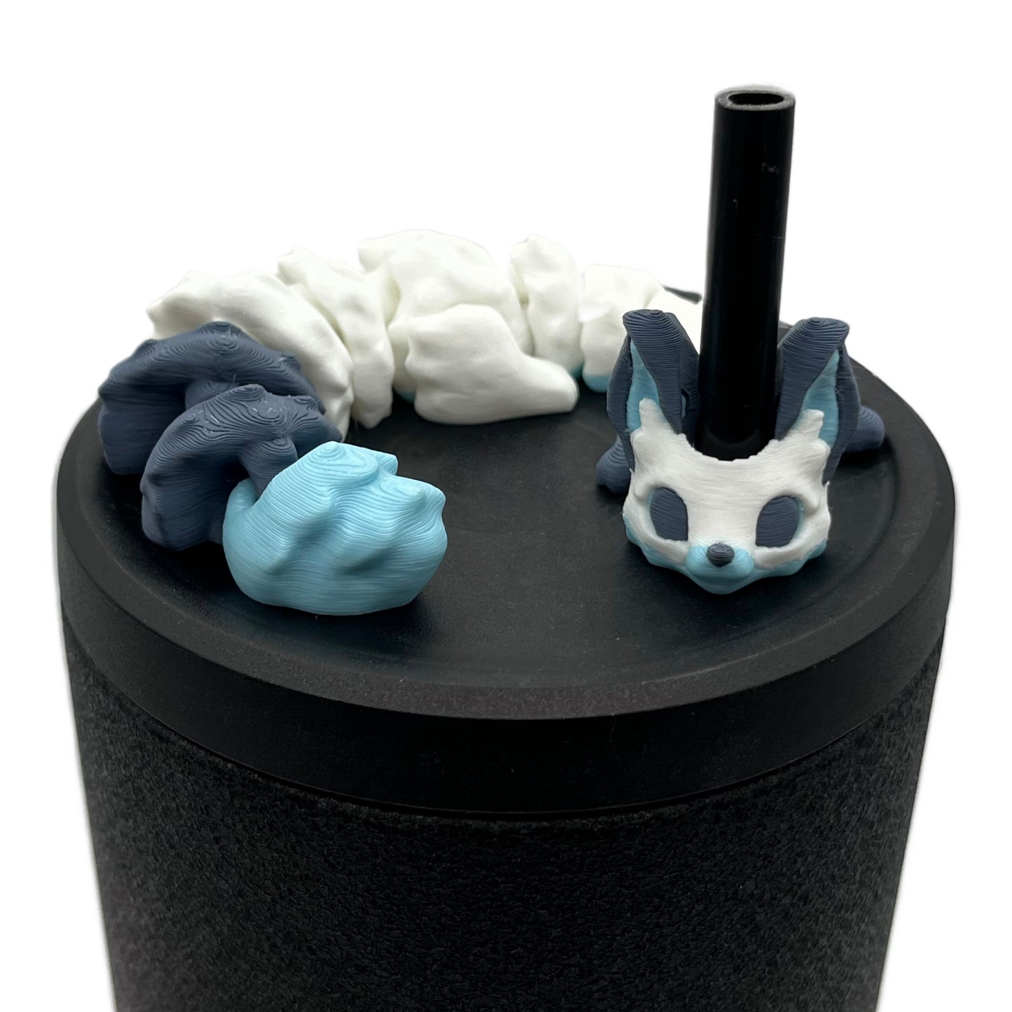 Sip Sidekicks - Articulating 3D Printed Animal Figurines – Pocket-Sized Drinkware Collectibles – Adorable 3D Printed Straw Buddy for Tumbler Cups | Collectible Cup Charm