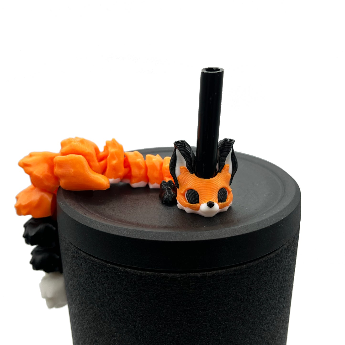 Sip Sidekicks - Articulating 3D Printed Animal Figurines – Pocket-Sized Drinkware Collectibles – Adorable 3D Printed Straw Buddy for Tumbler Cups | Collectible Cup Charm