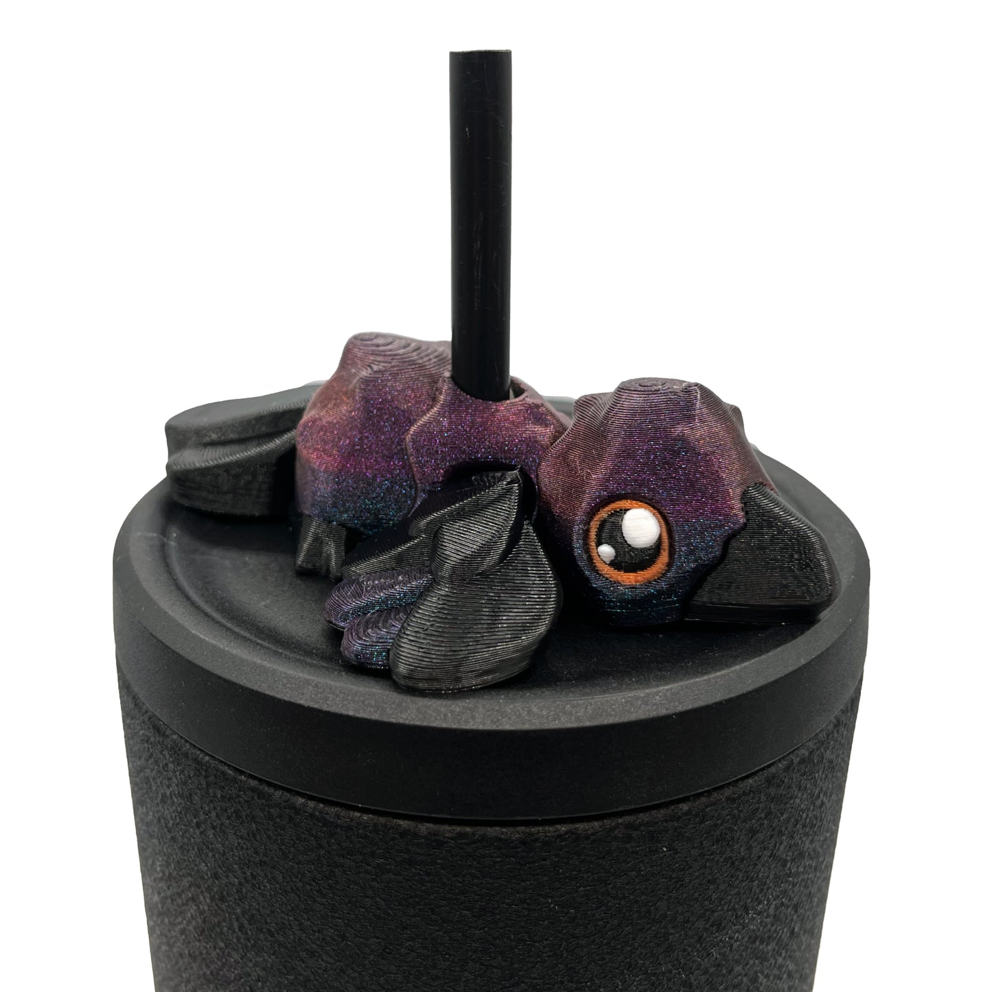 Sip Sidekicks - Articulating 3D Printed Animal Figurines – Pocket-Sized Drinkware Collectibles – Adorable 3D Printed Straw Buddy for Tumbler Cups | Collectible Cup Charm