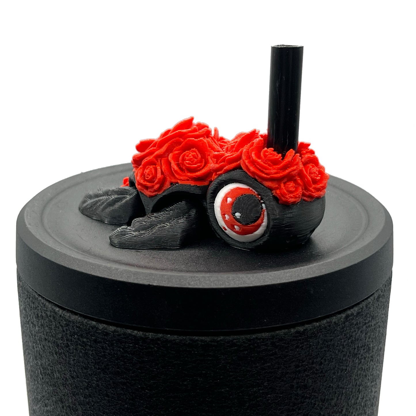 SIP SIDEKICKS - Flurryfoot & Bigfoot - Articulating 3D Printed Animal Figurines  – Adorable 3D Printed Straw Buddy for Tumbler Cups | Collectible Cup Charm