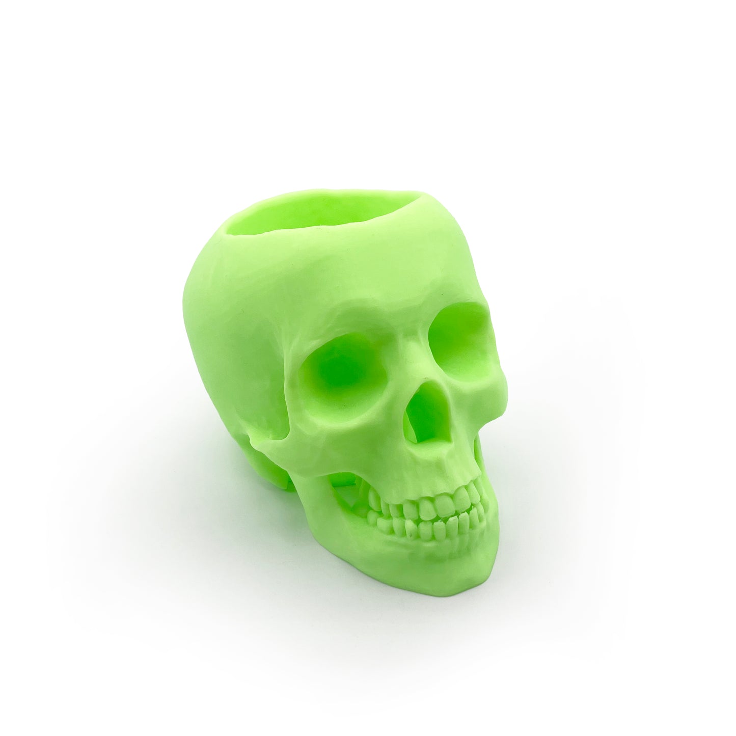 3D Printed Skull Pen Holder – Bookish Decor for Desk or Vanity | Fantasy-Inspired Organizer