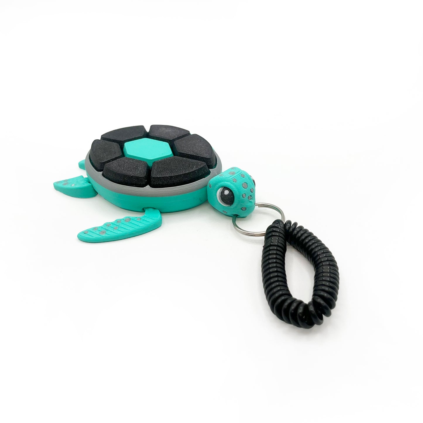 Turtle Fruit Fidget Clicker Keychain Sensory Toy - Autism, ADHD, Stress, Anxiety Relief