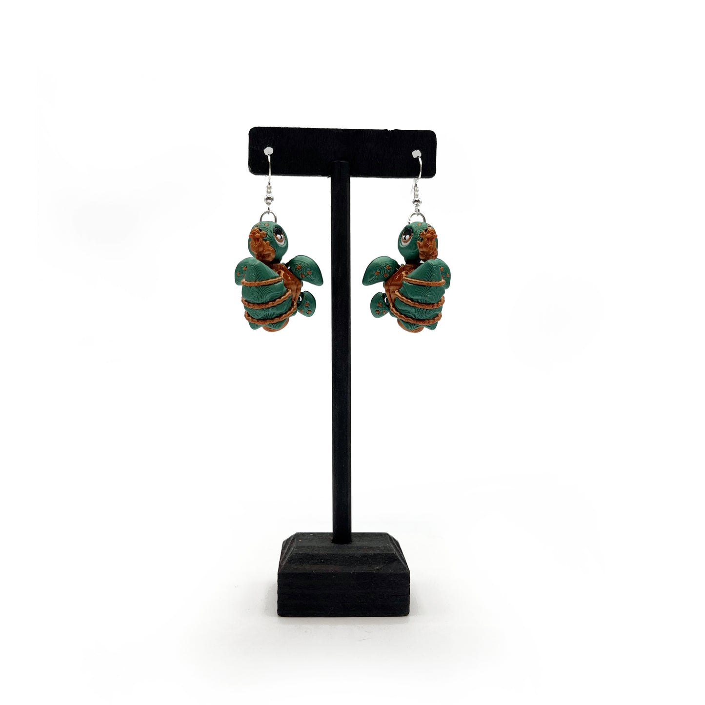 Turtles!! Earrings – 3D Printed Statement Studs for Turtle Lovers