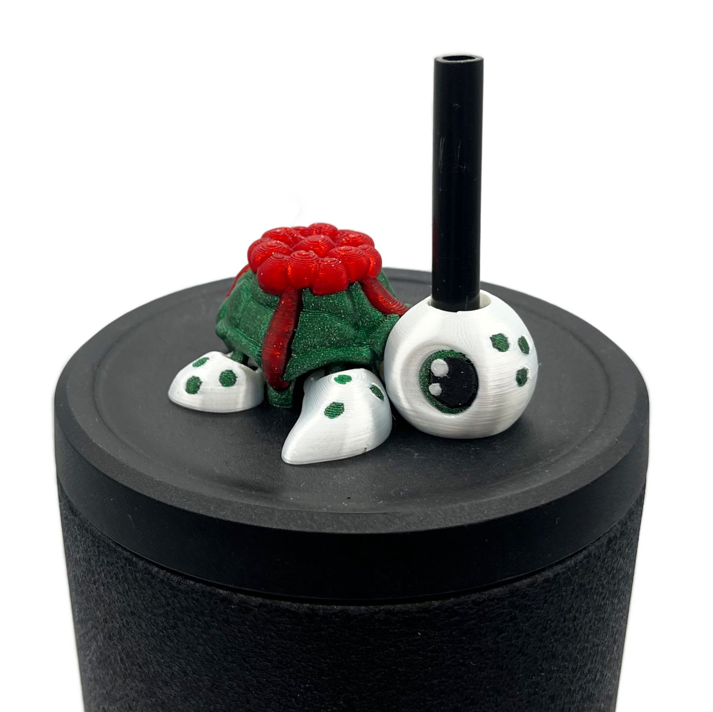 Turtles!! Sip Sidekick – 3D Printed Straw Buddy for Tumblers