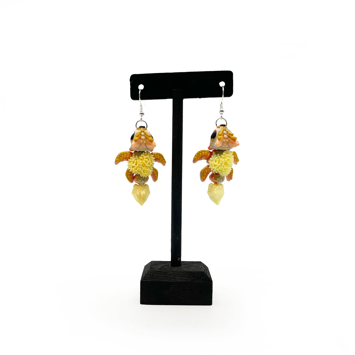 Turtles!! Earrings – 3D Printed Statement Studs for Turtle Lovers