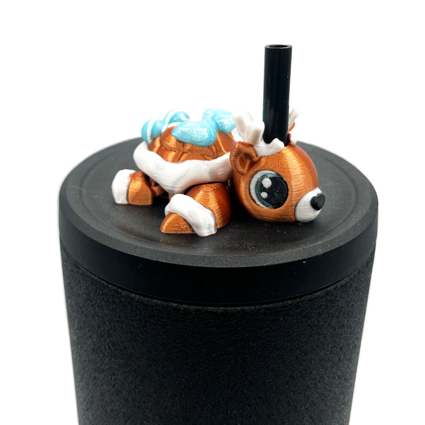 Turtles!! Sip Sidekick – 3D Printed Straw Buddy for Tumblers