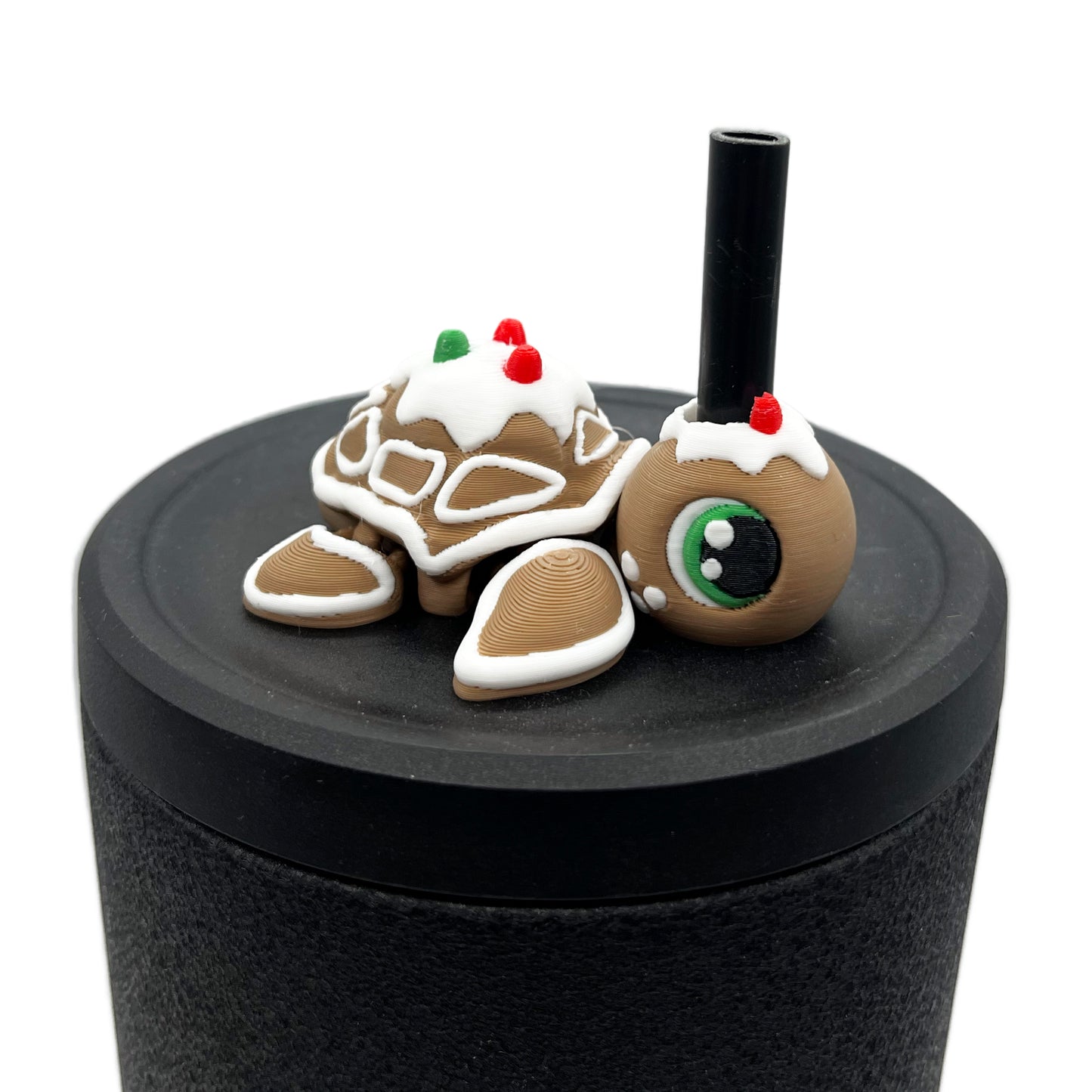 Turtles!! Sip Sidekick – 3D Printed Straw Buddy for Tumblers