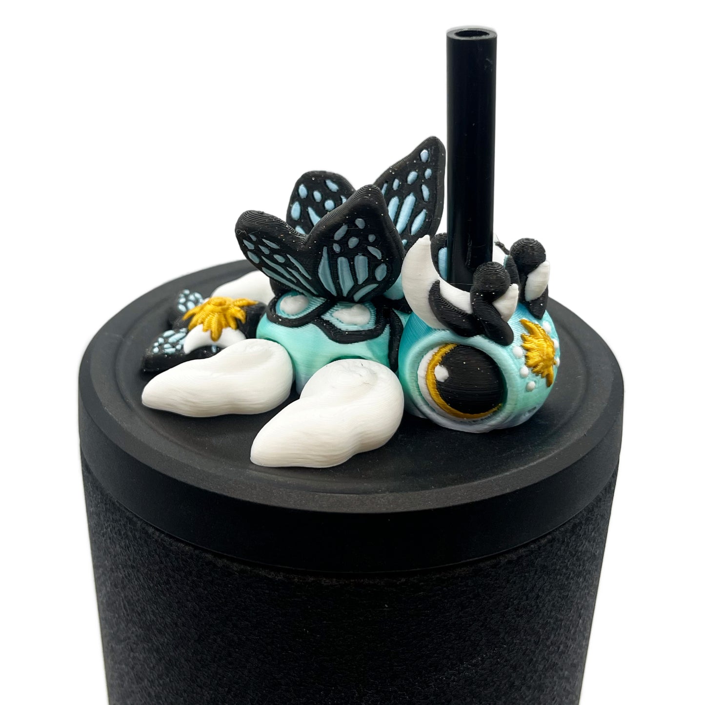 Turtles!! Sip Sidekick – 3D Printed Straw Buddy for Tumblers