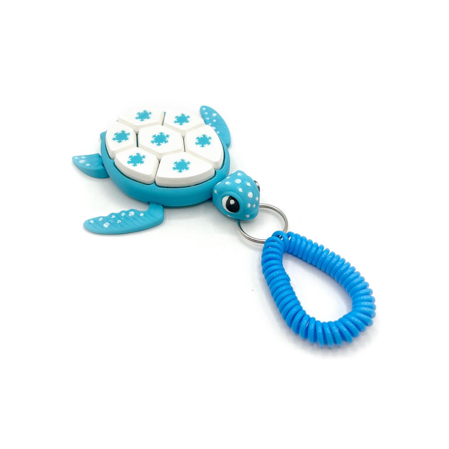 Turtle Fruit Fidget Clicker Keychain Sensory Toy - Autism, ADHD, Stress, Anxiety Relief