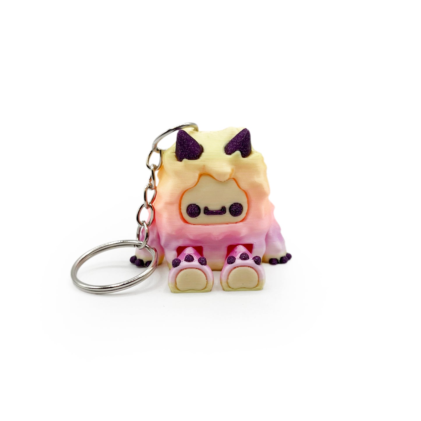 Flurryfoot & Bigfoot KEYCHAINS – Clip-On Backpack Buddies – 3D Printed Charms