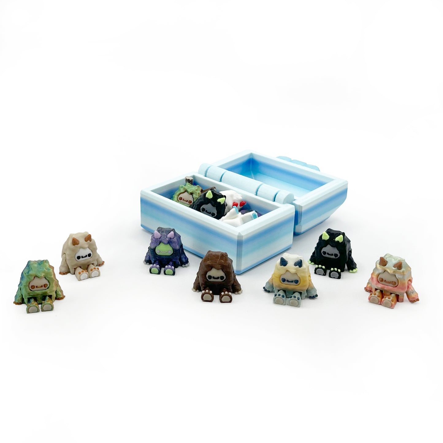 🧊 Frosty Footprints Micro Pack – Flurryfoot, Bigfoot & More Minis | 3D Printed Creatures